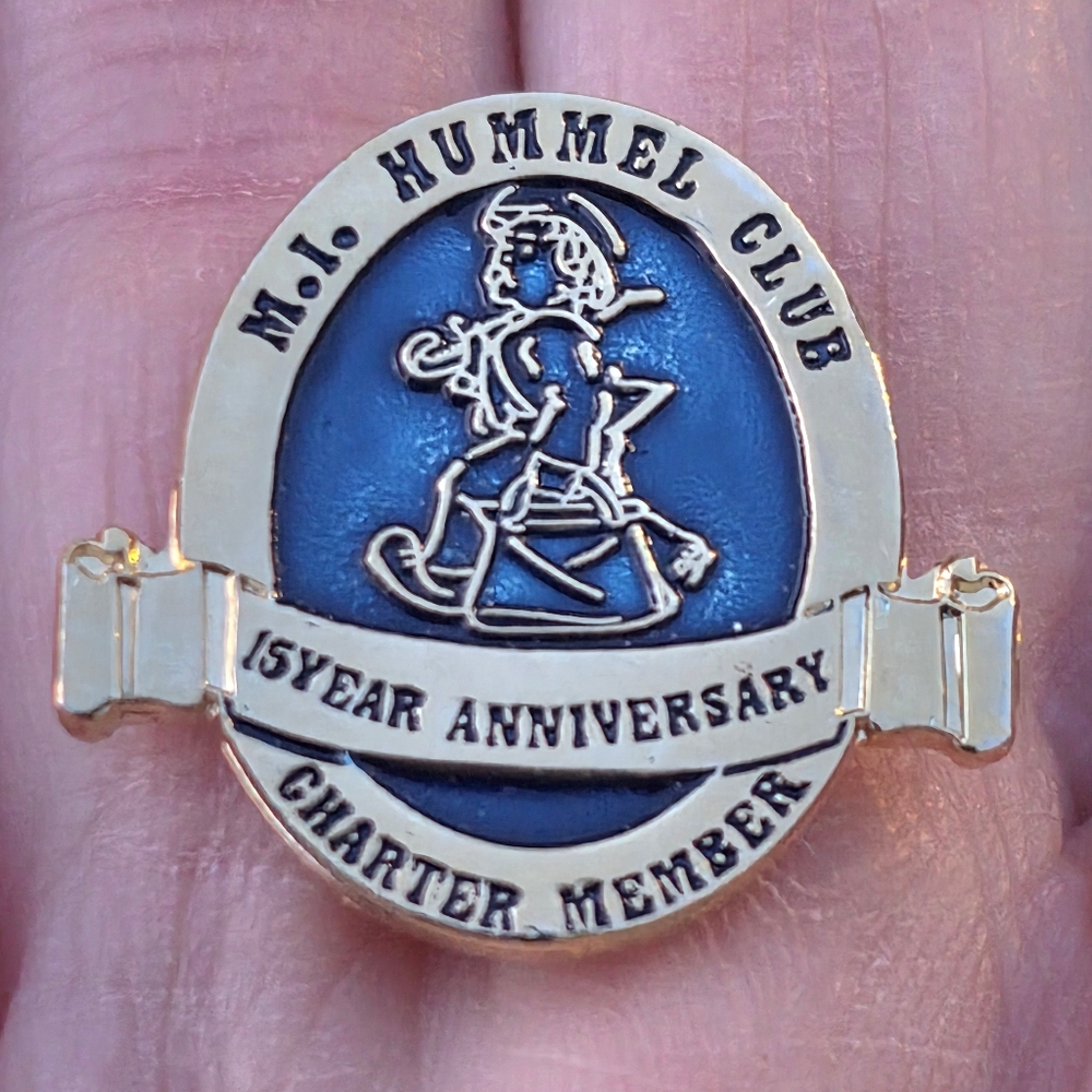 M.I. Hummel Club Charter Member 15 Year Anniversary Lapel Pin